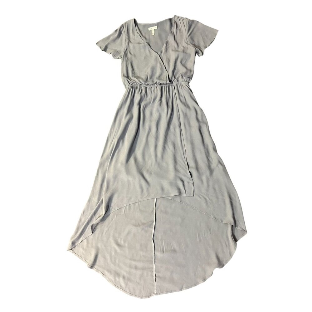 Leith Dress Womens XS Light Purple Hi Low Surplice Lined Used No Belt - Picture 3 of 10